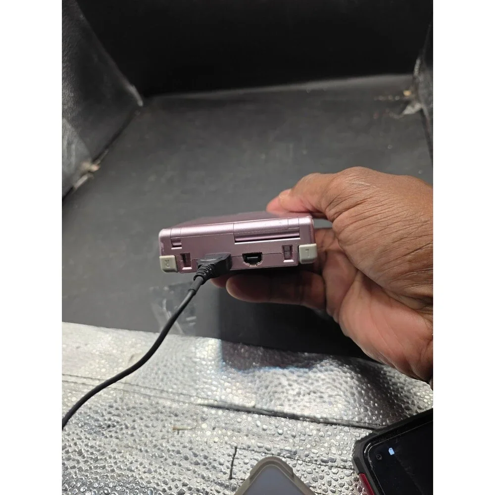 Nintendo Game Boy Advance SP AGS-101 Pearl Pink + Original Charger